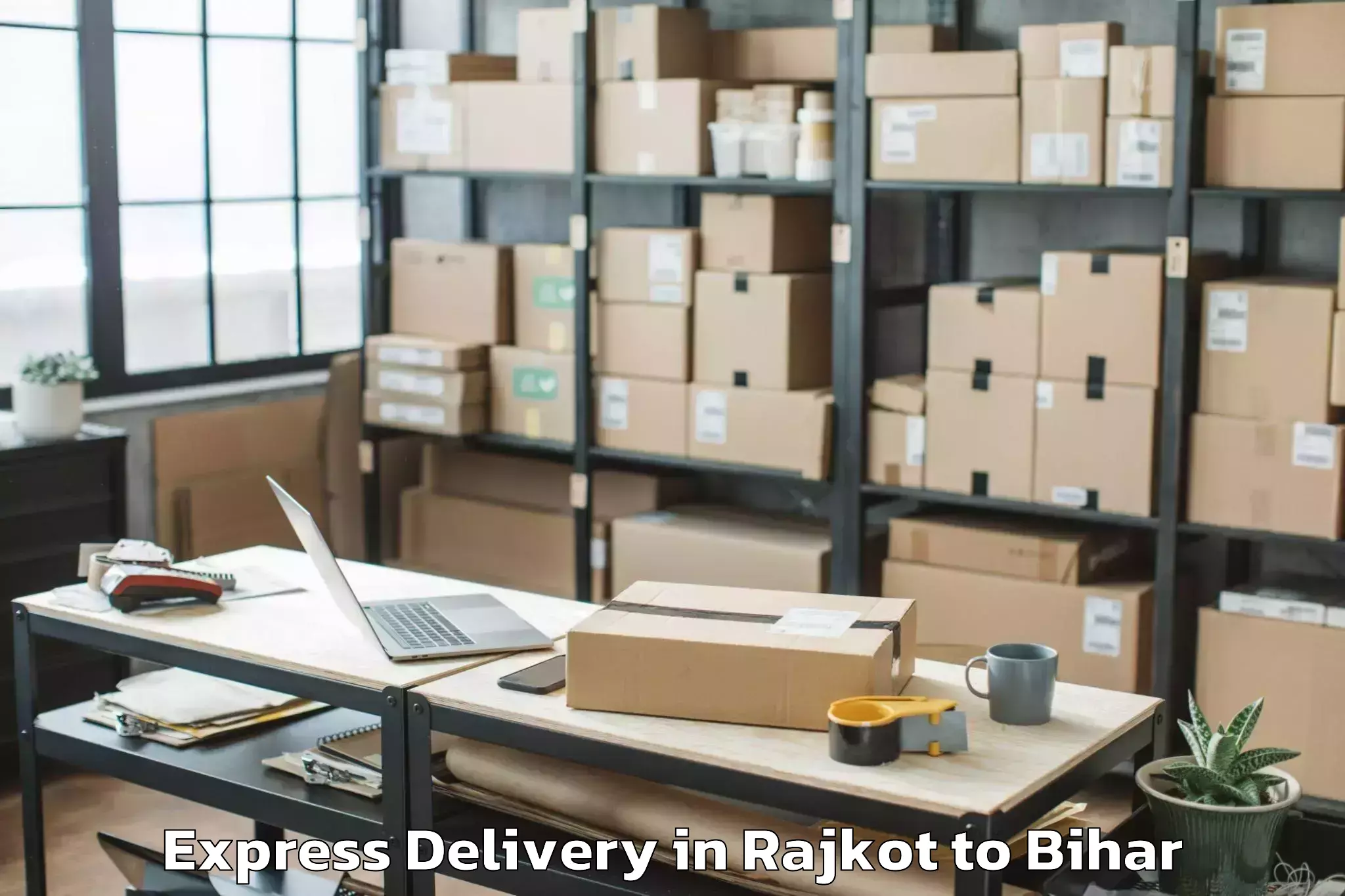 Professional Rajkot to Paliganj Express Delivery